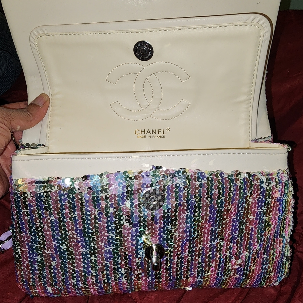 Silver Sequence Purse $300 - image 6